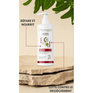 Lait corps nourissant peaux sèches à très sèches - Dermaclay 400ml