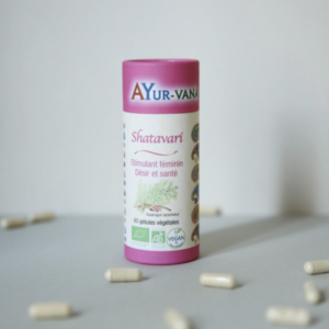 ayurvana-shatavari-gelules-stimulant-feminin-femme-cycle-menstruel-desir-feminin-santé-grain-d-orge-ma-boutique-holistique-oullins-lyon