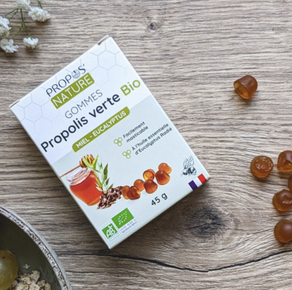 gommes-propolis-vert-bio-sensation-de-bien-etre-arome-naturel-propos-nature-grain-d-orge-ma-boutique-holistique-oullins-lyon