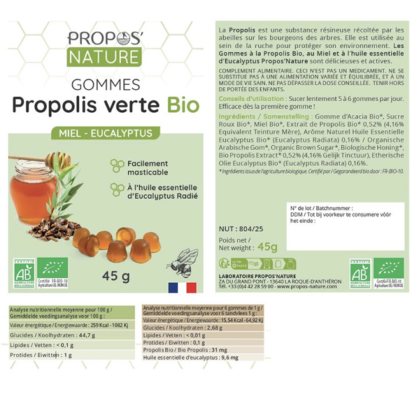 gommes-propolis-vert-bio-sensation-de-bien-etre-arome-naturel-propos-nature-grain-d-orge-ma-boutique-holistique-oullins-lyon