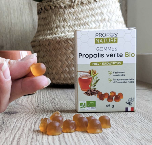 gommes-propolis-vert-bio-sensation-de-bien-etre-arome-naturel-propos-nature-grain-d-orge-ma-boutique-holistique-oullins-lyon