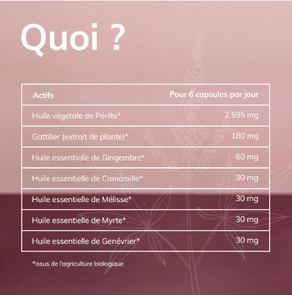 Symptômes ménopausiques - 40 capsules - Bio – Image 4