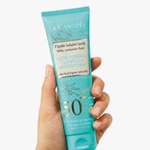 Crème fluide solaire lacté SPF50+ 100ml - La Canopée