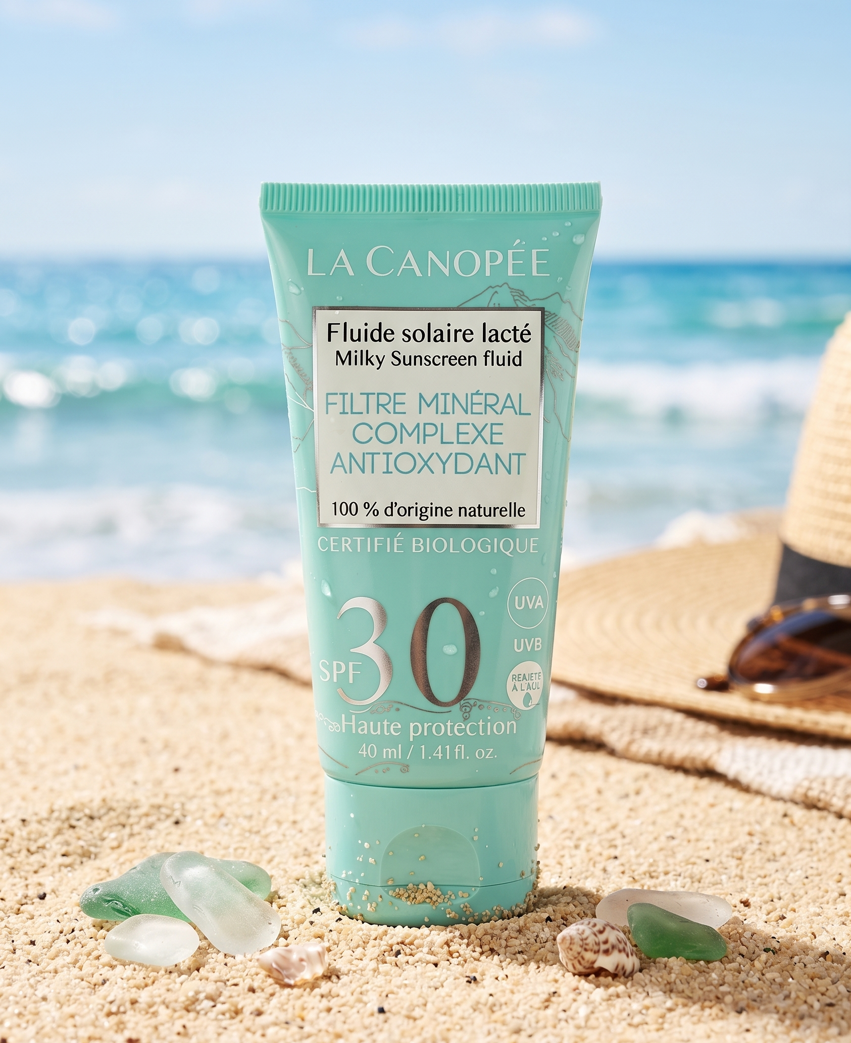 Crème fluide solaire lacté SPF30 40ml - La Canopée