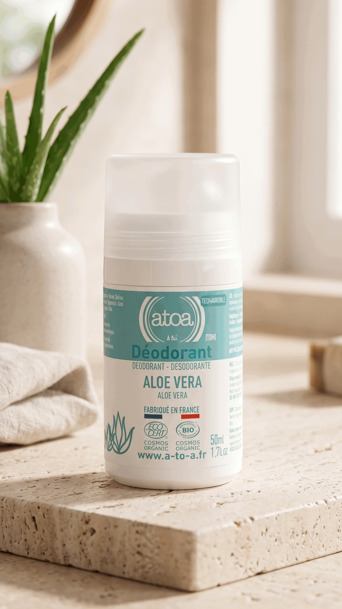 Roll-on Déodorant Rechargeable Aloe Vera - Atoa