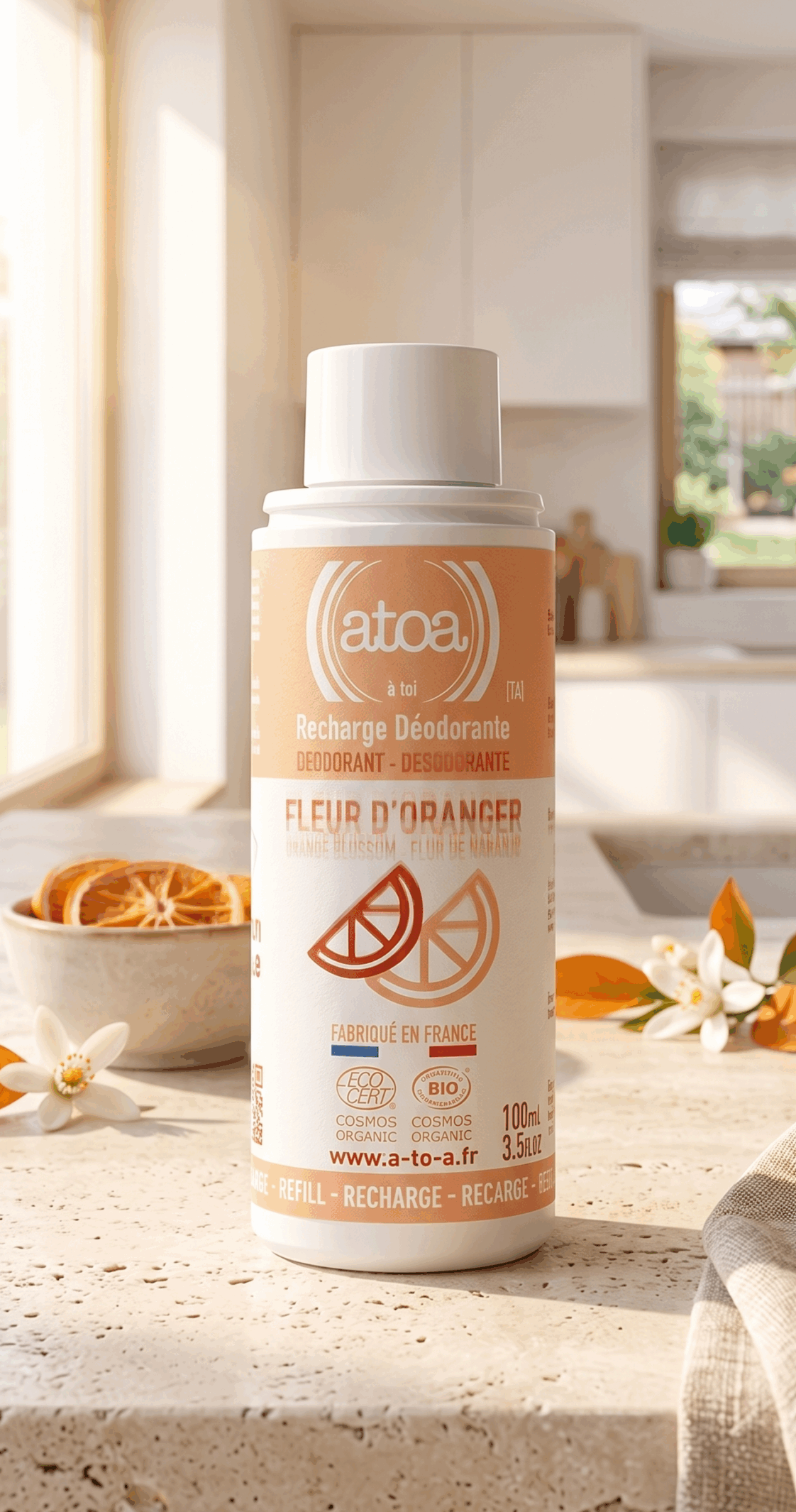 Recharge déodorant Fleur d'oranger - Atoa