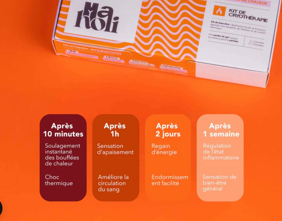 Kit cryotherapie bouffées de chaleur - Maholi
