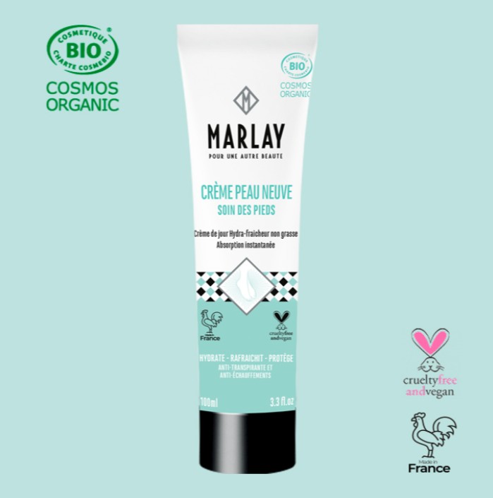 Crème pieds peau neuve hydrate & rafraichit - Marlay cosmetics