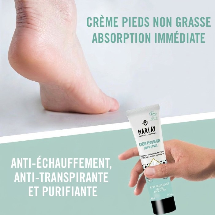 Crème pieds peau neuve hydrate & rafraichit - Marlay cosmetics – Image 2
